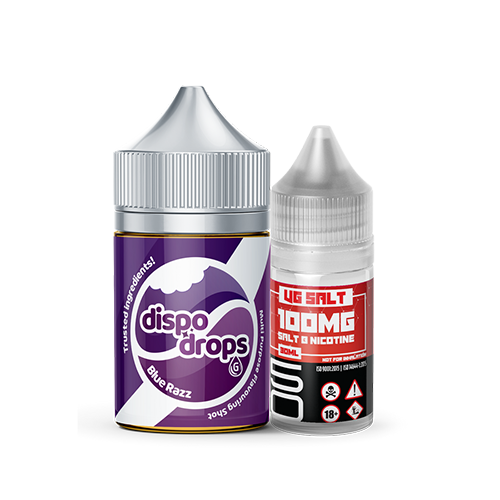 DISPO DROPS NIC SALT / MTL FLAVOR SHOTS (60ML)