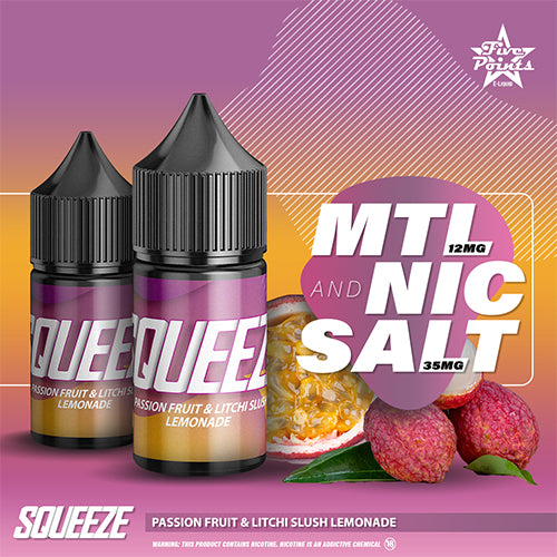 SQUEEZE E LIQUID NIC SALT/MTL SHOTS