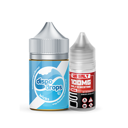 DISPO DROPS NIC SALT / MTL FLAVOR SHOTS (60ML)