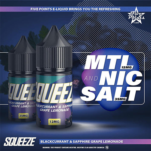 SQUEEZE E LIQUID NIC SALTS